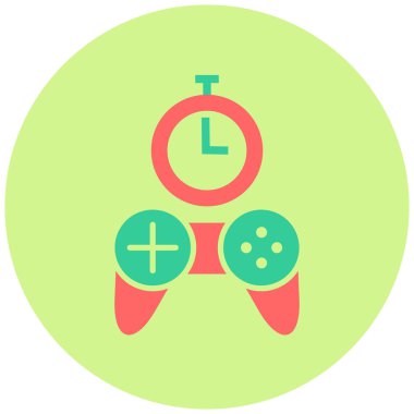 Gecikme. Web simgesi basit illüstrasyon