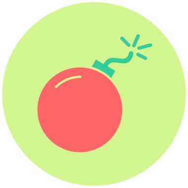 Bomba. Web simgesi basit illüstrasyon