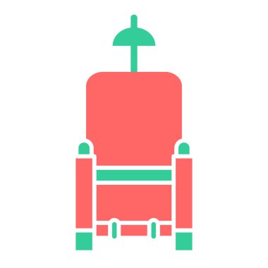 Otel odası ikon vektör illüstrasyonu