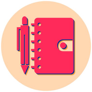 Kitap. Web simgesi basit illüstrasyon