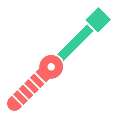 Tornavida. Web simgesi basit tasarım