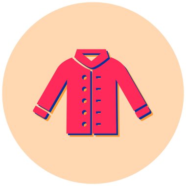 Kapüşonlu. Web simgesi basit illüstrasyon