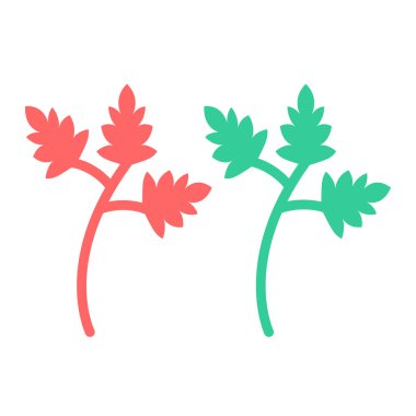 çiçek simgesi vektör illüstrasyonu