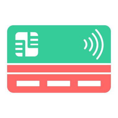 Kredi kartı vektör simgesi