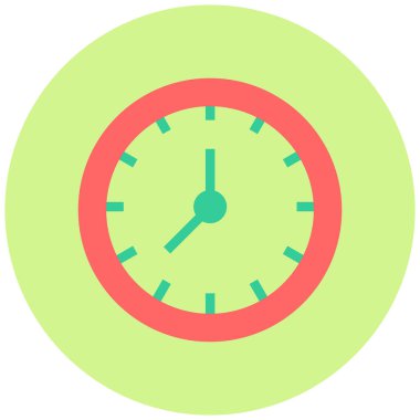 Saat. Web simgesi basit illüstrasyon