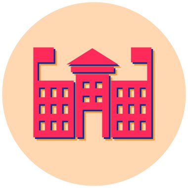 Bina. Web simgesi basit tasarım