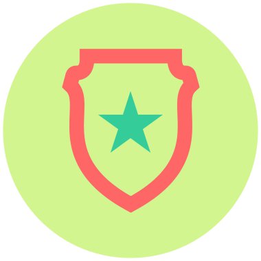 Kalkan. Web simgesi basit illüstrasyon