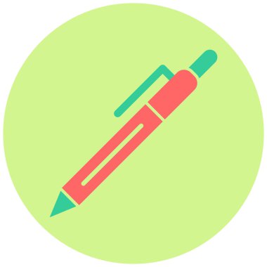 Kalem. Web simgesi basit illüstrasyon