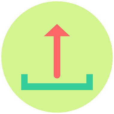 Yükle. Web simgesi basit illüstrasyon