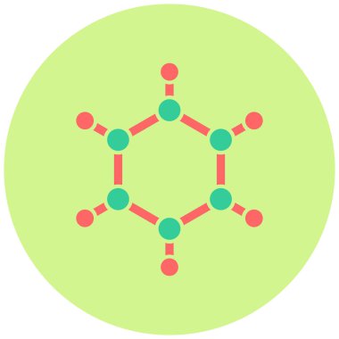 Polimer. Web simgesi basit illüstrasyon