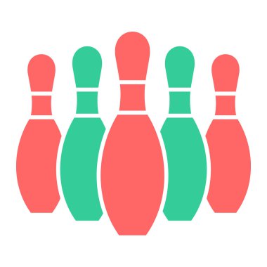 Bowling lobutları ikonu. Web için bilardo topu vektör simgelerinin basit çizimi