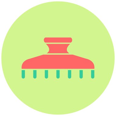 Saç Kıskacı simgesinin vektör illüstrasyonu