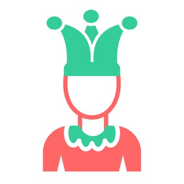 Kadın. Web simgesi basit illüstrasyon