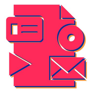 İleti vektör illüstrasyon tasarımı içeren zarf