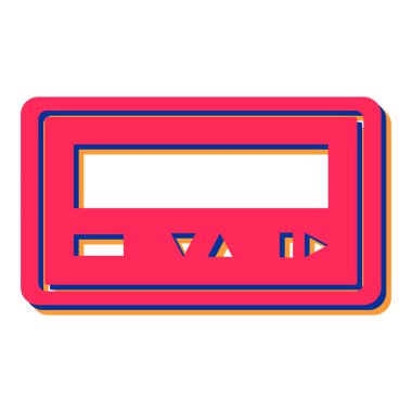 Seo ve teknoloji simgesinin vektör illüstrasyonu