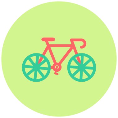 Bisiklet. Web simgesi basit illüstrasyon