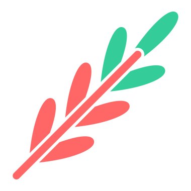 Yaprak. Web simgesi basit illüstrasyon