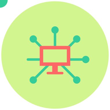 Ağ modern simgesinin vektör illüstrasyonu 