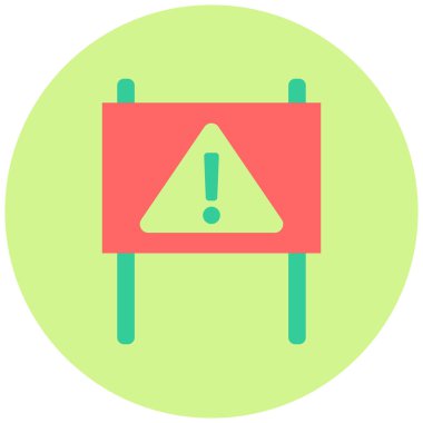 Tehlike. Web simgesi basit illüstrasyon