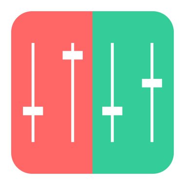 ses ekolayzer simgesi. vektör çizim