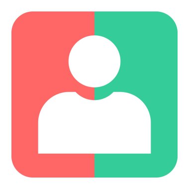 kullanıcı. Web simgesi basit illüstrasyon