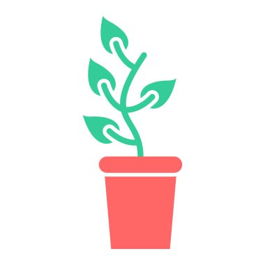 bitki simgesi vektör illüstrasyonu