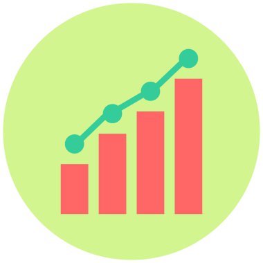 bar çizelgesi simgesi, vektör illüstrasyonu