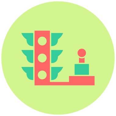 Yol. Web simgesi basit illüstrasyon