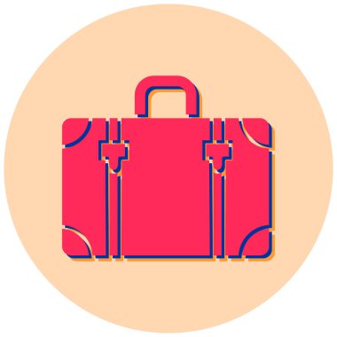 seyahat çantası. Basit resimleme