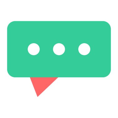 Konuş. Web simgesi basit illüstrasyon