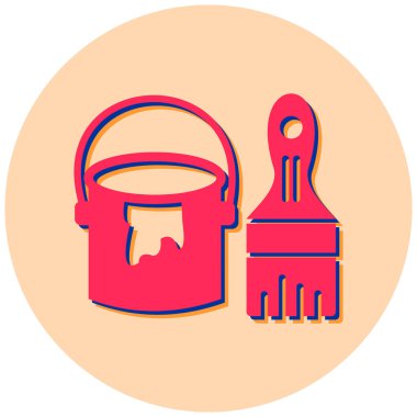 Boya kovası. Basit tasarım