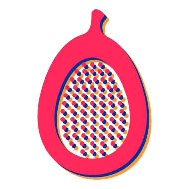 Taze meyve simgesinin vektör illüstrasyonu
