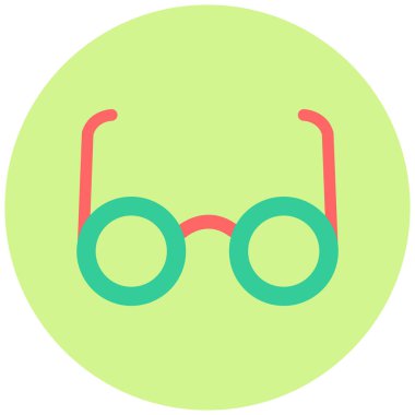 Gözlük. Web simgesi basit illüstrasyon