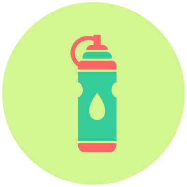 su şişesi simge vektör çizim