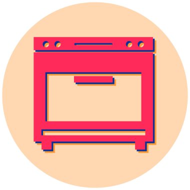 Mutfak. Web simgesi basit illüstrasyon