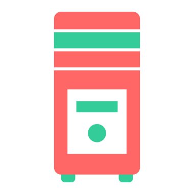 buzdolabı simgesi, vektör illüstrasyonu basit tasarım 