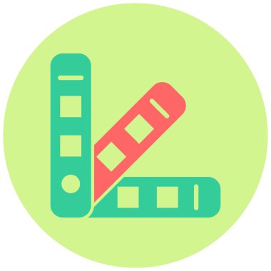 pantone simgesi, basit tasarım vektör çizimi