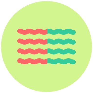 Deniz ve okyanus simgesinin vektör illüstrasyonu