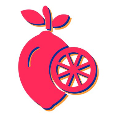 Limon simge vektör çizim