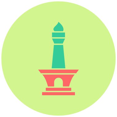 Bina. Web simgesi basit illüstrasyon