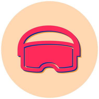 Gözlükler. Web simgesi basit illüstrasyon