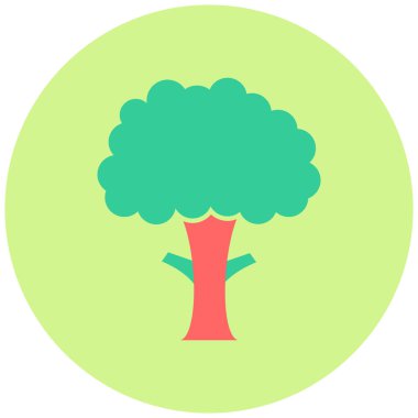 Ağaç. Web simgesi basit illüstrasyon