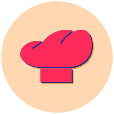 Şef şapkası. vektör illüstrasyonu