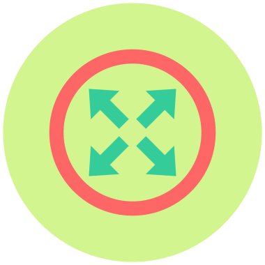 Ok. Web simgesi basit illüstrasyon