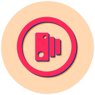 Yol tabelası. Web simgesi basit illüstrasyon