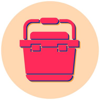 Alışveriş Torbası. Web simgesi basit illüstrasyon