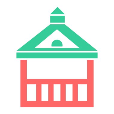 Okul binası. Basit tasarım