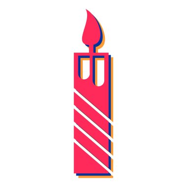 Mum simgesi. vektör illüstrasyonu