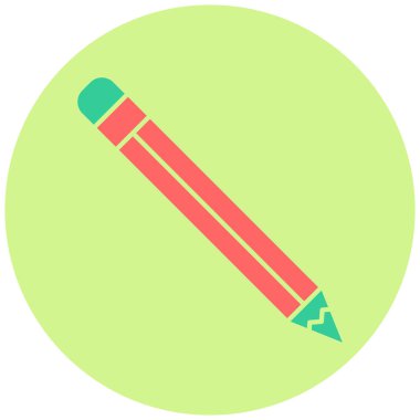 Kalem. Web simgesi basit illüstrasyon