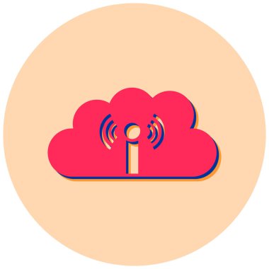 Bulut ağı. Basit resimleme